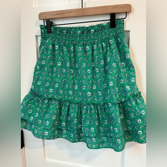 J. Crew Green Floral Women's Skirt size XS - Picture 9 of 9